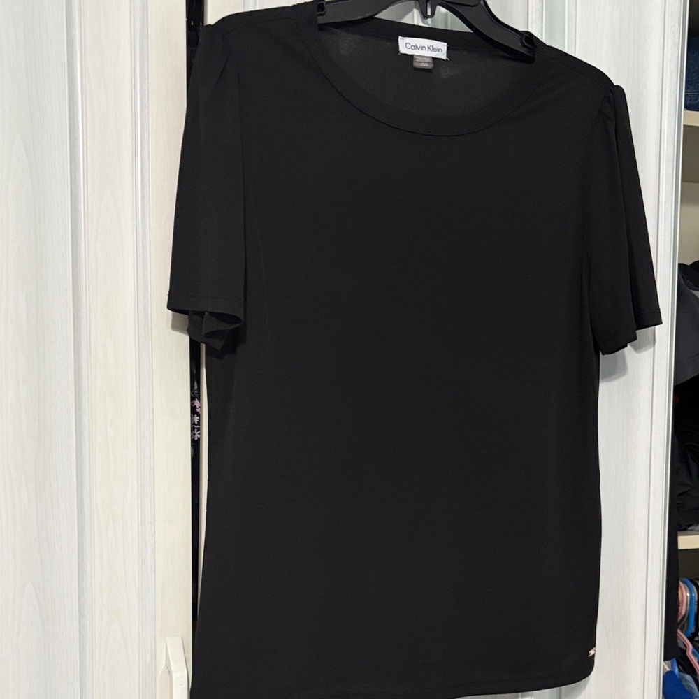 Calvin Klein Classic Black Short Sleeve Top